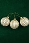 Christmas Pine Tree Ornament Shiny Special Yakamoz Gold Holiday Cici Top 8cm 3-Pack - 5