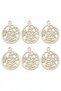 Christmas Tree Ornament Wooden Pine Tree Set of 6 - 2