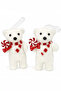 Christmas Tree Ornament Polar Bear 12 cm 2 Pieces - 2