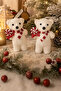 Christmas Tree Ornament Polar Bear 12 cm 2 Pieces - 3