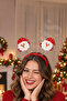 Unisex Christmas Crown - Red Santa Claus, Swinging Crown - 4