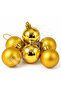 Christmas Pine Tree Ornament Cici Top 4 cm 6 Pieces Gold - 6