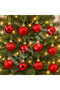 Christmas Tree Ornament Red Cici Ball 3 cm Pack of 12 - 2