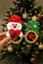 Christmas Glasses Snowman Pine Tree - 3