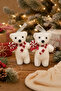 Christmas Tree Ornament Polar Bear 12 cm 2 Pieces - 4