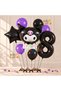 Sanrio Black Kuromi 8 Year Old Balloon Set Anime Kawaii Kuromi Concept Birthday Balloon Set