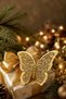 Christmas Tree Ornament Gold Butterfly 20 cm - 4