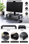 Black Metal Monitor Stand-Laptop Stand-Monitor Riser-Pc Computer Riser Office Shelf Organizer | |   38 X 24 | |   Laptop Riser | |   Metal | |   Pc Stand Desktop Organizer Notebook Writing Stand - 4