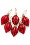 Christmas Pine Tree Ornament Shiny Matte Shiny Drop Cici Ball 9 cm Set of 6 - 7