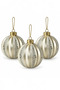 Christmas Pine Tree Ornament Shiny Special Yakamoz Gold Holiday Cici Top 8cm 3-Pack - 2