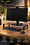 Black Metal Monitor Stand-Laptop Stand-Monitor Riser-Pc Computer Riser Office Shelf Organizer | |   38 X 24 | |   Laptop Riser | |   Metal | |   Pc Stand Desktop Organizer Notebook Writing Stand - 2
