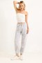 Gray Three-Thread Fabric, Elastic Waist and Cuffs, Comfortable Fit, Comfortable Knitted Sweatpants - 2