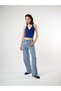 Waist Belted Bridge Belted Five Pocket Stoned Palazzo Jean Trousers Cty-Abr-2705 - 5