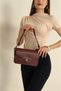 Women's Mold Envelope Bag with 3 Pockets Lined Snap Closure Hand and Arm Bag cty-lbn-3244