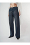 Waist Belted Bridge Belted Five Pocket Stoned Palazzo Jean Trousers Cty-Abr-2705 - 3