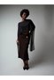 Front Waist Thick Tie Detail Long Skirt Cty-Abr-7607