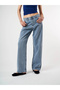 Waist Belted Bridge Belted Five Pocket Stoned Palazzo Jean Trousers Cty-Abr-2705 - 2