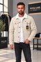 Men's Casual Regular Fit Fur Lined Denim Jacket