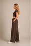 Women's Modal Fabric Wide Leg Pants with Elastic Waist and Tie Detail Cty-Abr-2065 - 2