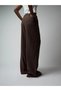 Women's Muslin Wide Leg Trousers Cty-Abr-6776 100% Cotton with Elastic Waist and Back Pocket Detail - 4