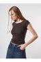 Crew Neck Basic Ribbed Blouse Cty-Abr-1890 - 2