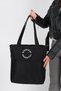 Women's Bondit Fabric Boyfirend Zipper Closure Hand and Shoulder Bag cty-lbn-9000