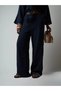 Women's Muslin Wide Leg Trousers Cty-Abr-6776 100% Cotton with Elastic Waist and Back Pocket Detail - 4