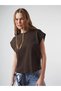 Women's Crew Neck Cotton Sleeveless T-Shirt Cty-Abr-2031 100% Cotton - 3