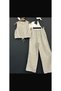 Women's Zero Sleeve Striped Muslin Fabric Trousers Cty-Abr-7035 100% Cotton - 4