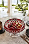 Handmade Crystal Patterned Amethist 28cm Tableware Presentation Bowl - 3