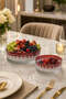 Handcrafted Cut Crystal Royal Pattern Luxury Fruit Bowl Presentation Bowl 25-19cm - 6
