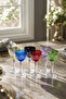 Handcrafted Cut Crystal Footed Tassel Patterned Luxury Footed Goblet 6 Pieces 165Cc - 8