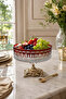 Handcrafted Cut Crystal Royal Pattern Luxury Pedestal Fruit Bowl Presentation Bowl - 8