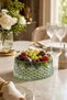 Cutting Crystal Handcrafted Fruit Bowl Presentation Bowl Tassel Pattern - 8