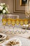 Moon Star Patterned Cut Crystal Glass 165Cc - 6