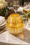 Handcrafted Cut Crystal Grape Pattern Large Lid Napkin Holder Candle Holder - 8