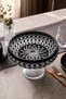 Handmade Crystal Patterned Amethist 28cm Tableware Presentation Bowl
