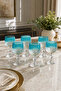 Crystal Footed Luxury Decorative Cup Set of 6 - 7