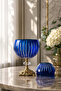 Handmade Cut Crystal Vertical Pattern Decorative Presentation Holder with Lid Napkin Holder Candle Holder - 8