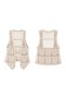 Beige Women's Sleeveless Knitted Vest - 2