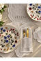 Daisy Embroidered Linen American Service Set 19 Pieces for 6 People - 3