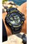 Black Digital Men's Wristwatch with Waterproof Stopwatch