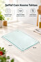 Glass Cutting Board Unbreakable Tempered 25X35 cm Transparent Non-Slip - 2
