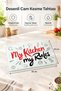 Glass Cutting Board Unbreakable Tempered 25X35 cm My Kitchen My Rules Written Patterned - 2