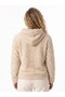 Beige Welsoft Cotton Fabric Hooded Collar Long Sleeve Comfortable Fit Sweatshirt with Kangaroo Pocket - 3