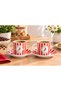 2 Person 4 Piece Coffee Cup Set Red