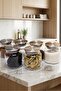 6-Piece Vacuum Glass Storage/Organization Jar with Metal Lid 635 ml - 3