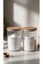 Wooden Vacuum Lid Hard Plastic Laundry Detergent Jar (For Whites and Colors)