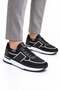 Altea Black Gray Knitwear Men's Sneaker Casual Shoes Leather Lined - 6