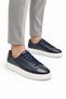 Lerici Navy Blue Genuine Leather Men's Casual Shoes with Eva Sole and Calf Lining - 6
